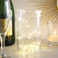 vaso de vidro de cilindro transparente vasos de vidro de flor simples